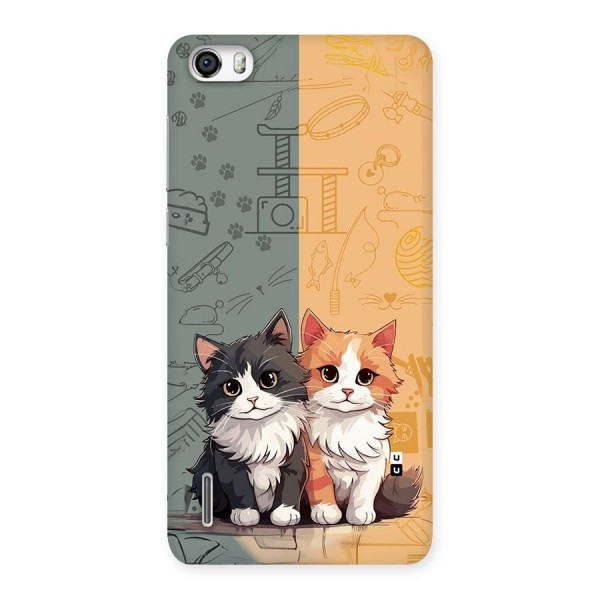 Cute Lovely Cats Back Case for Honor 6