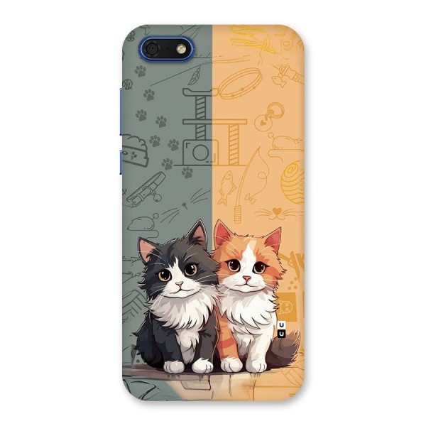 Cute Lovely Cats Back Case for Honor 7s