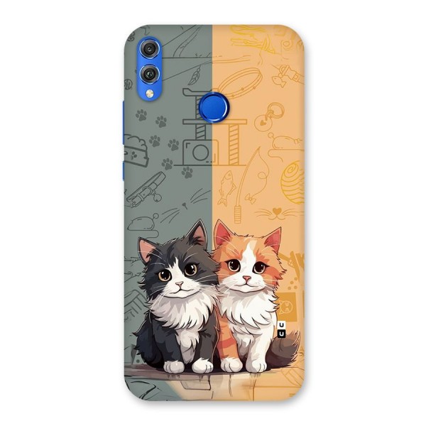 Cute Lovely Cats Back Case for Honor 8X