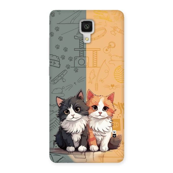 Cute Lovely Cats Back Case for Mi4