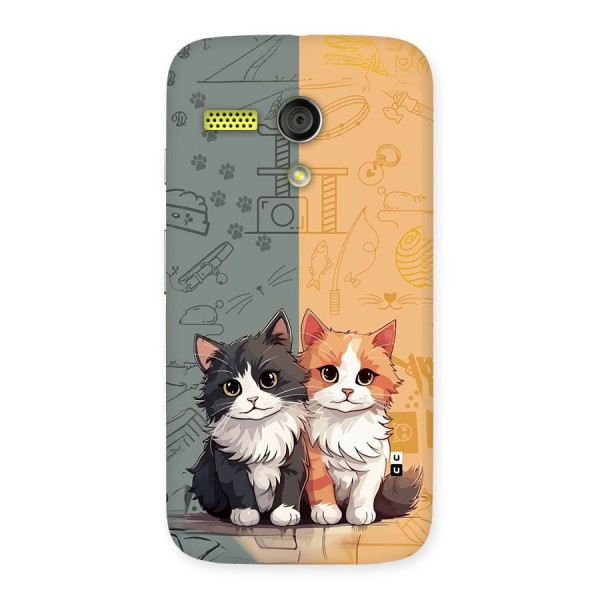 Cute Lovely Cats Back Case for Moto G