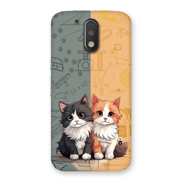 Cute Lovely Cats Back Case for Moto G4