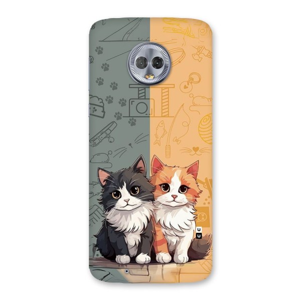 Cute Lovely Cats Back Case for Moto G6