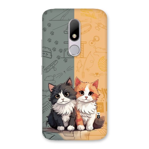 Cute Lovely Cats Back Case for Moto M