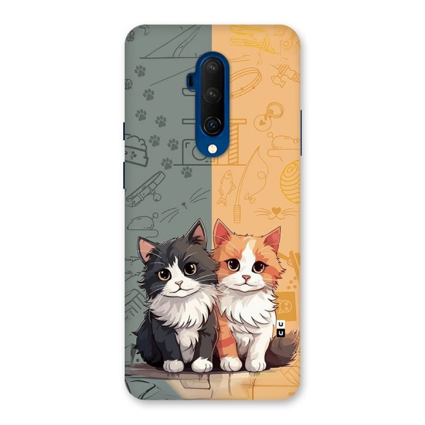 Cute Lovely Cats Back Case for OnePlus 7T Pro