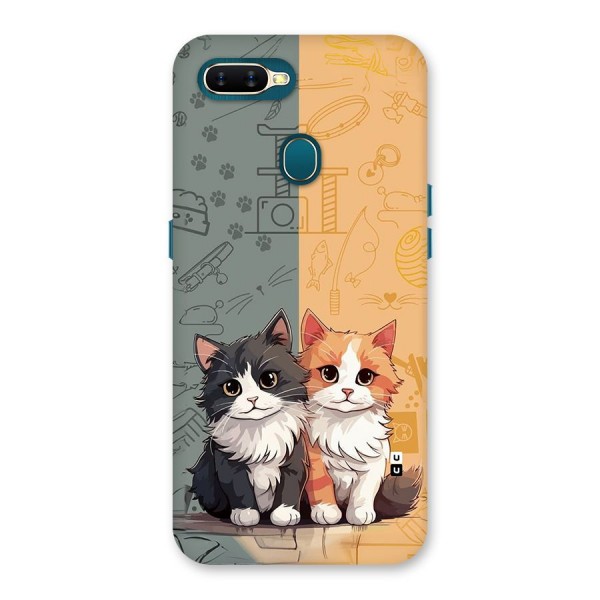 Cute Lovely Cats Back Case for Oppo A11k