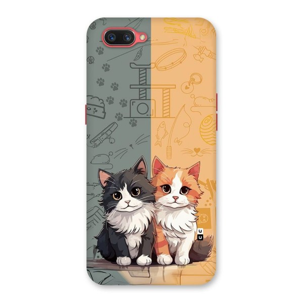 Cute Lovely Cats Back Case for Oppo A3s