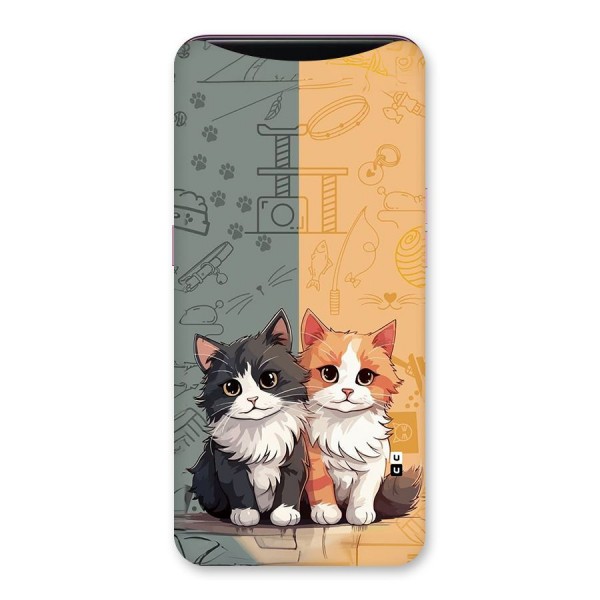 Cute Lovely Cats Back Case for Oppo Find X