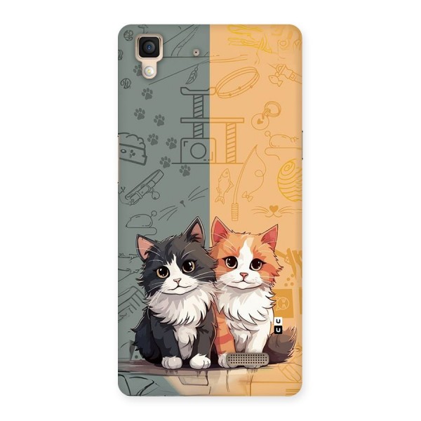 Cute Lovely Cats Back Case for Oppo R7