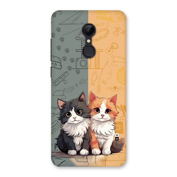 Cute Lovely Cats Back Case for Redmi 5