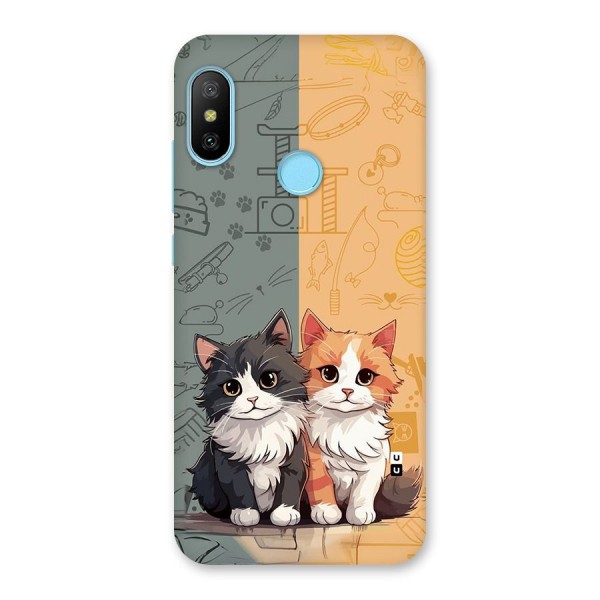 Cute Lovely Cats Back Case for Redmi 6 Pro