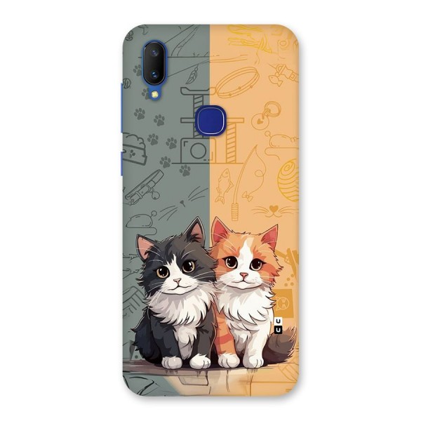 Cute Lovely Cats Back Case for Vivo V11