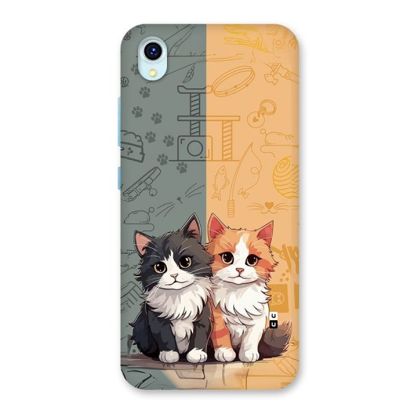 Cute Lovely Cats Back Case for Vivo Y1s