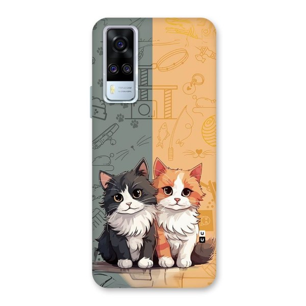 Cute Lovely Cats Back Case for Vivo Y51