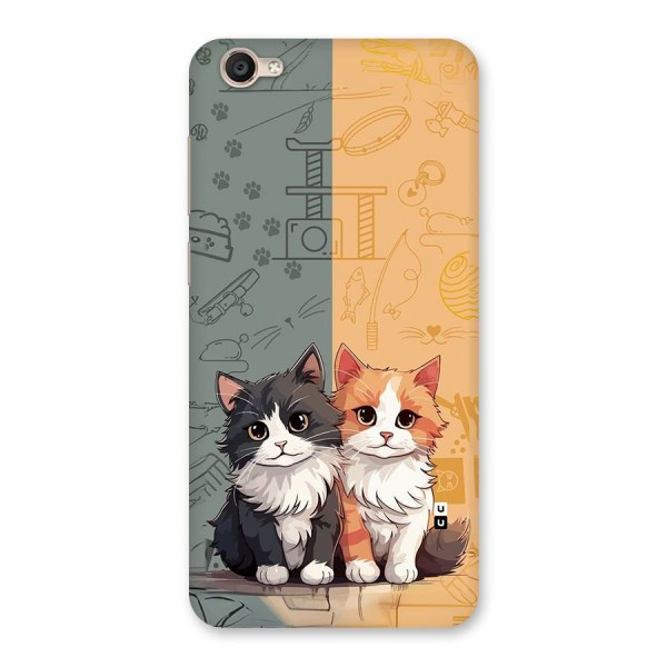 Cute Lovely Cats Back Case for Vivo Y55s