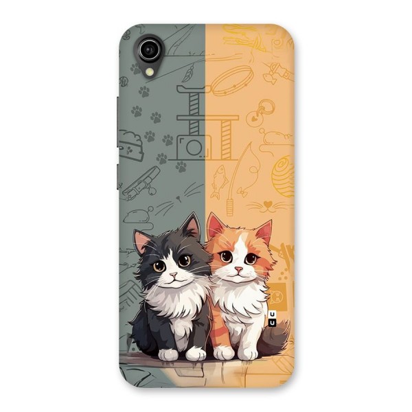 Cute Lovely Cats Back Case for Vivo Y91i