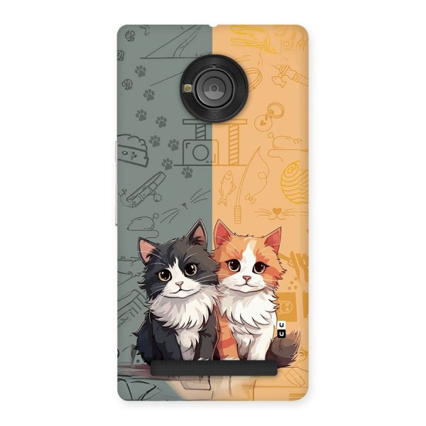 Cute Lovely Cats Back Case for Yuphoria