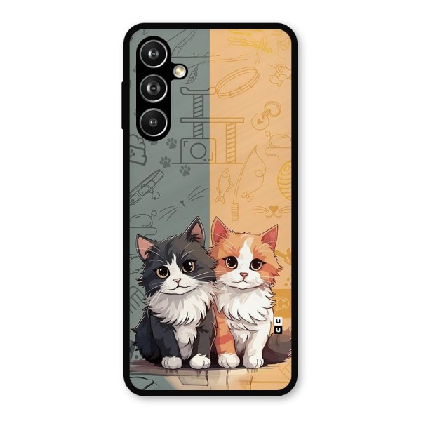 Cute Lovely Cats Metal Back Case for Galaxy F54