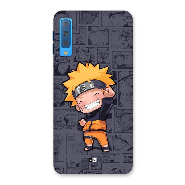 Cute Naruto Uzumaki Back Case for Galaxy A7 (2018)