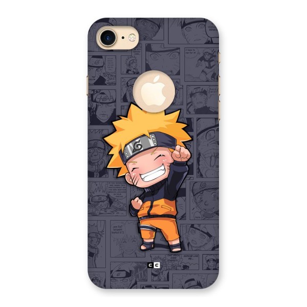 Cute Naruto Uzumaki Back Case for iPhone 8 Logo Cut