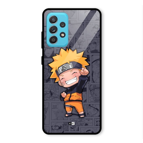 Cute Naruto Uzumaki Glass Back Case for Galaxy A52