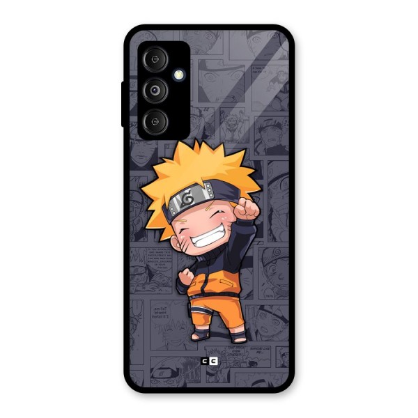 Cute Naruto Uzumaki Glass Back Case for Galaxy M14 5G