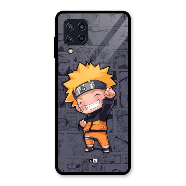 Cute Naruto Uzumaki Glass Back Case for Galaxy M32