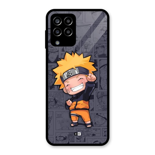 Cute Naruto Uzumaki Glass Back Case for Galaxy M33