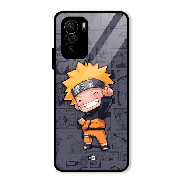 Cute Naruto Uzumaki Glass Back Case for Mi 11x