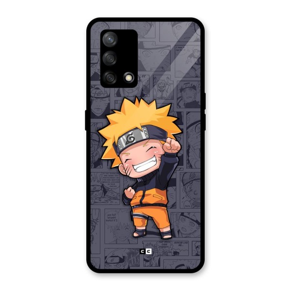 Cute Naruto Uzumaki Glass Back Case for Oppo F19