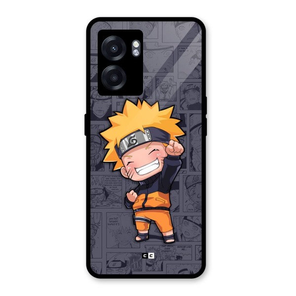 Cute Naruto Uzumaki Glass Back Case for Oppo K10 (5G)