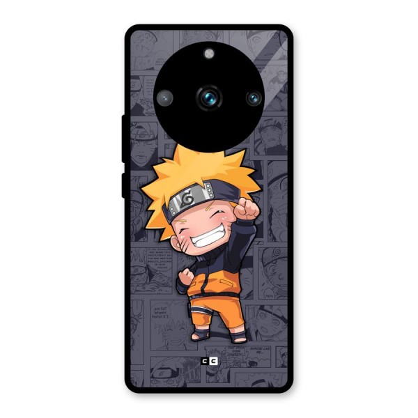 Cute Naruto Uzumaki Glass Back Case for Realme 11 Pro