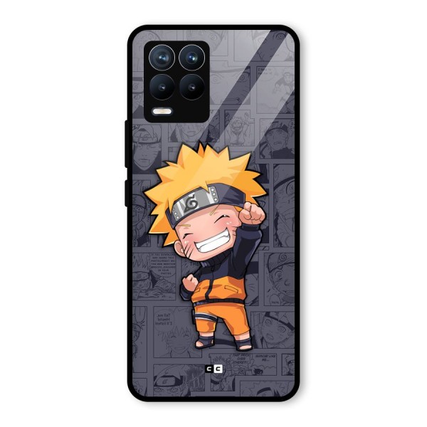 Cute Naruto Uzumaki Glass Back Case for Realme 8 Pro