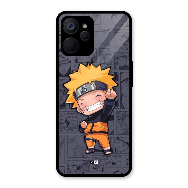Cute Naruto Uzumaki Glass Back Case for Realme 9i 5G