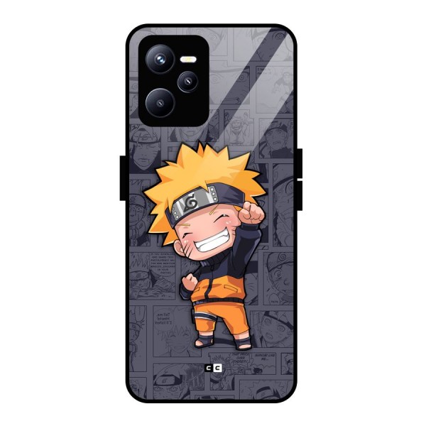 Cute Naruto Uzumaki Glass Back Case for Realme C35