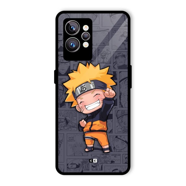 Cute Naruto Uzumaki Glass Back Case for Realme GT2 Pro