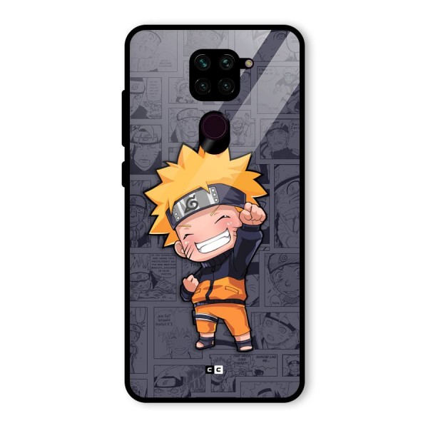 Cute Naruto Uzumaki Glass Back Case for Redmi Note 9