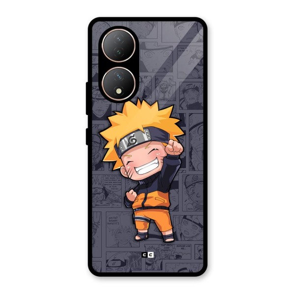 Cute Naruto Uzumaki Glass Back Case for Vivo T2