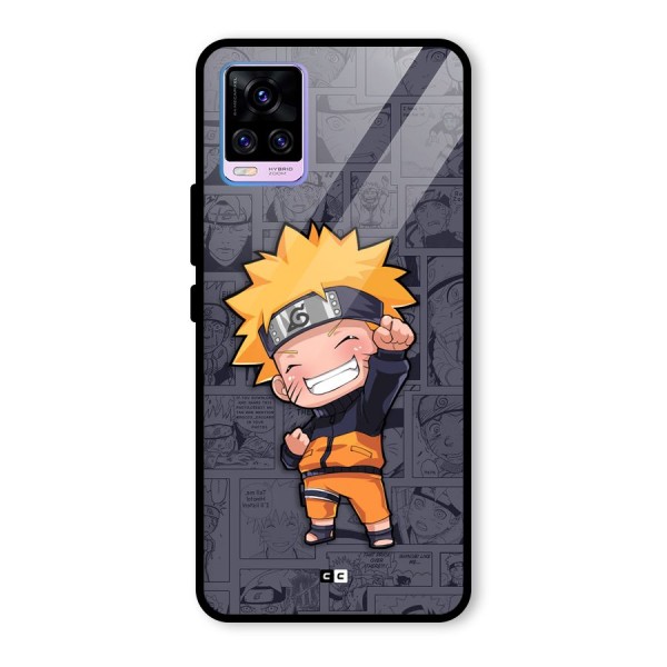 Cute Naruto Uzumaki Glass Back Case for Vivo V20 Pro