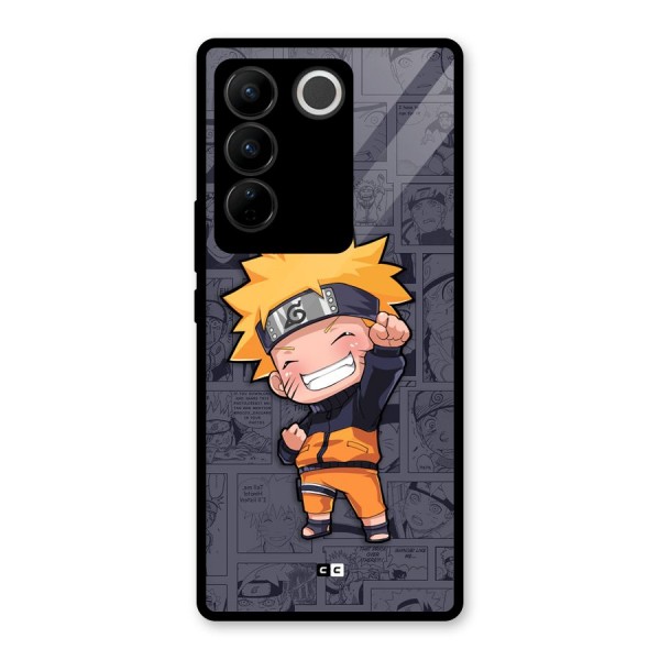 Cute Naruto Uzumaki Glass Back Case for Vivo V27