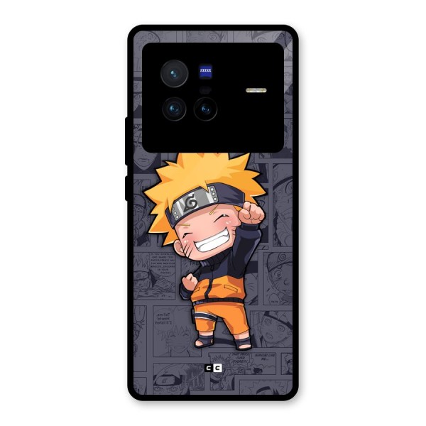 Cute Naruto Uzumaki Glass Back Case for Vivo X80