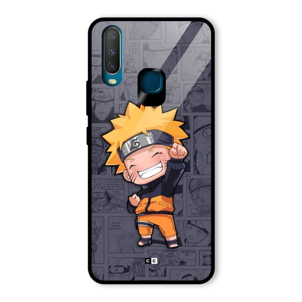 Cute Naruto Uzumaki Glass Back Case for Vivo Y12