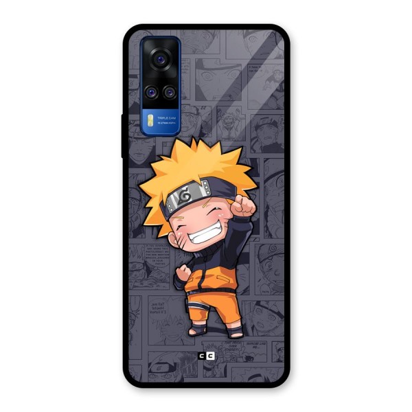 Cute Naruto Uzumaki Glass Back Case for Vivo Y51