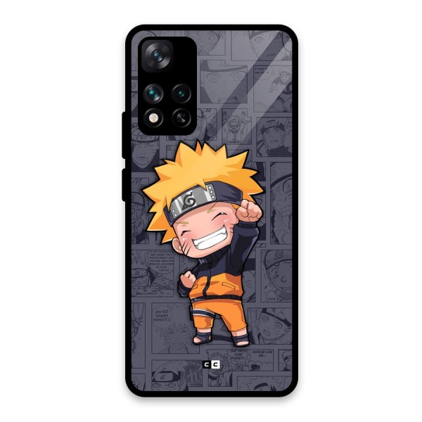 Cute Naruto Uzumaki Glass Back Case for Xiaomi 11i 5G