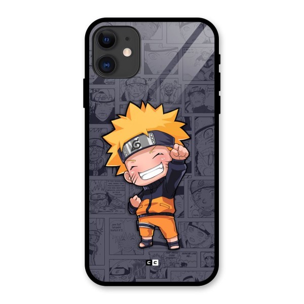 Cute Naruto Uzumaki Glass Back Case for iPhone 11