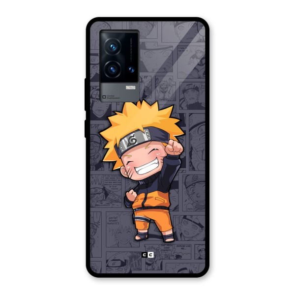 Cute Naruto Uzumaki Glass Back Case for iQOO 9 5G