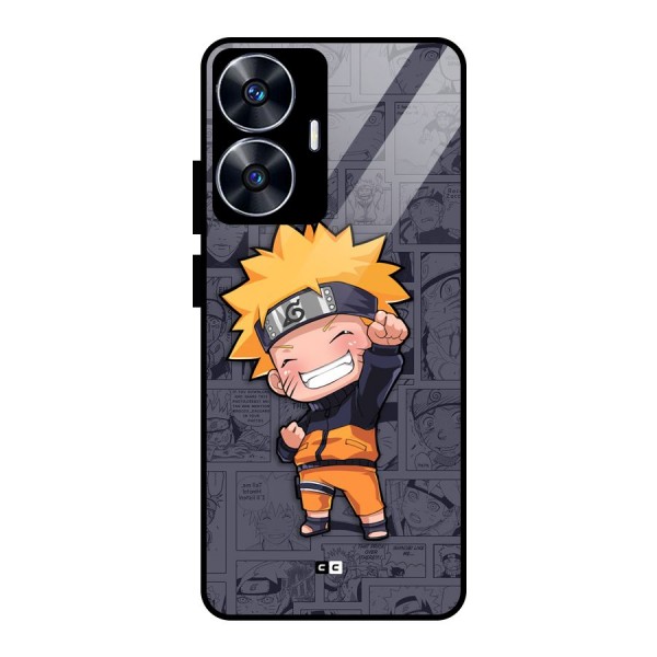 Cute Naruto Uzumaki Glass Back Case for realme C55