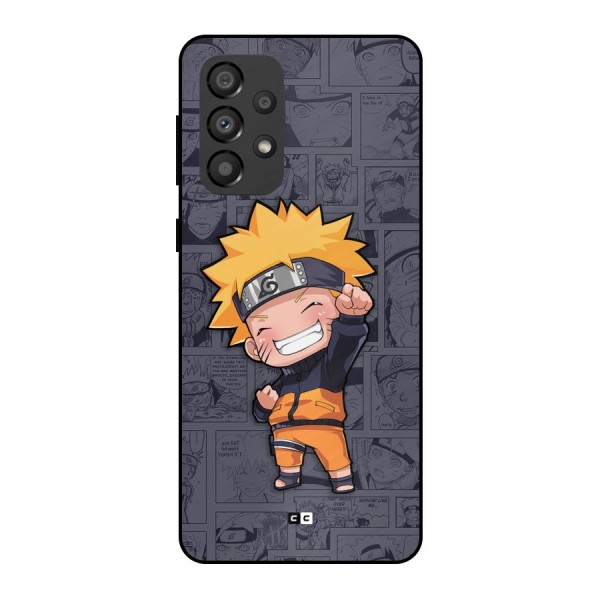 Cute Naruto Uzumaki Metal Back Case for Galaxy A33 5G