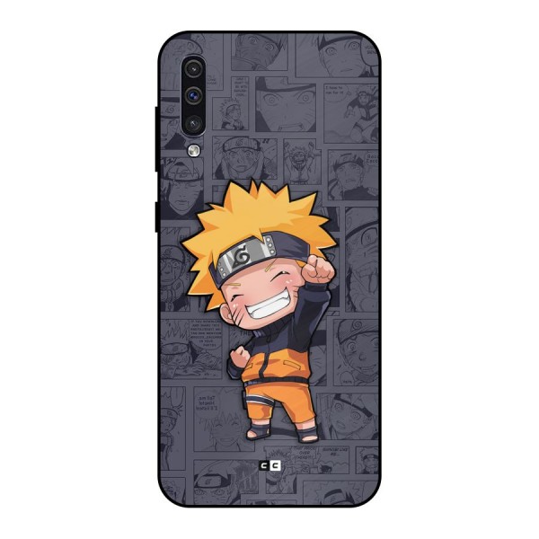 Cute Naruto Uzumaki Metal Back Case for Galaxy A50