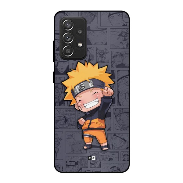 Cute Naruto Uzumaki Metal Back Case for Galaxy A52